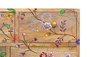 GINER Y COLOMER Commode en bois de manguier massif avec 10 tiroirs de différentes tailles et décoration de fleurs peintes à la main - Couleur naturel